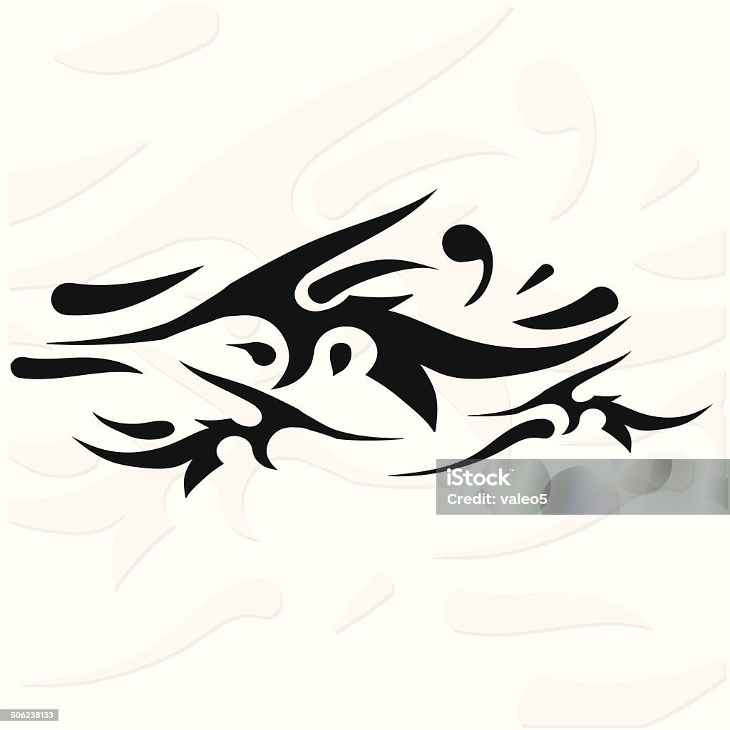 silhouette di tatuaggio - arte vettoriale royalty-free di Arredamento