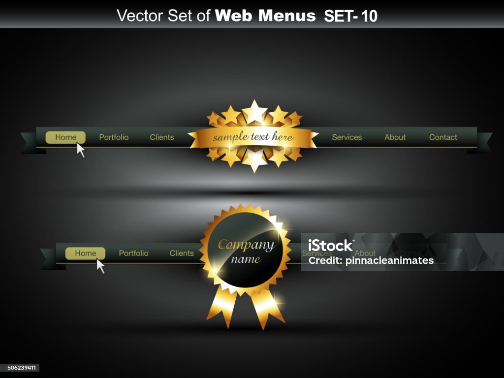 Vector Menu Header Vector Menu Stock Illustration - Download Image Now - Choosing ...