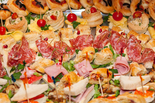 istock Full plate of food catering 506239414