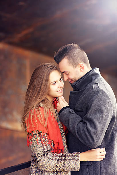 istock Young couple on an autumn date 506240450