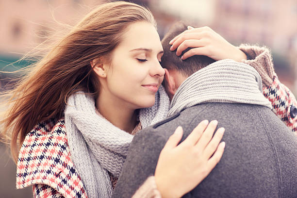 istock Woman hugging a man 506241022