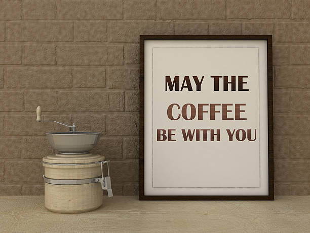 istock May the Coffee be with you. Kitchen Art poster. 506241400