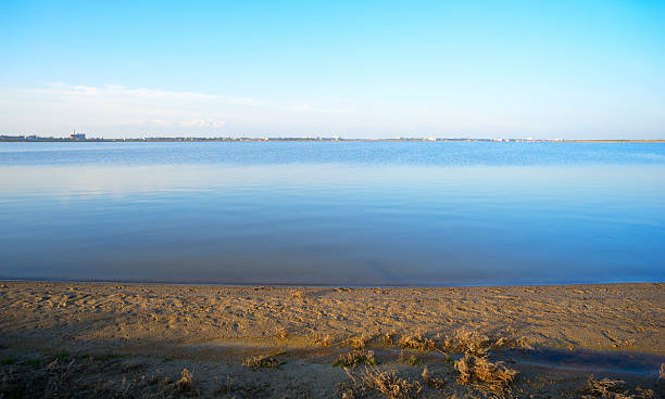 istock Desert shore of Saki salt lake . 506241856