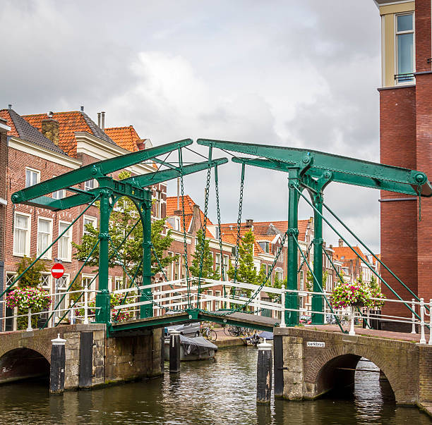 istock Old vintage bridge in Leiden, Holland 506242008