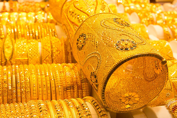 istock Golden jewelry 506242645