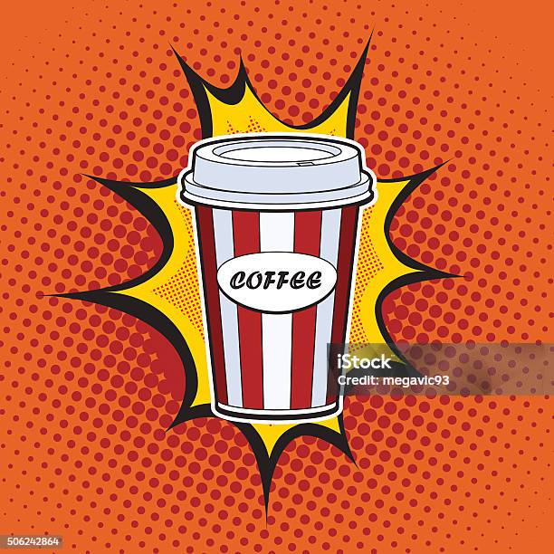 Coffee Paper Cup Stock Illustration - Download Image Now - Close-up, Cola, Computer Graphic