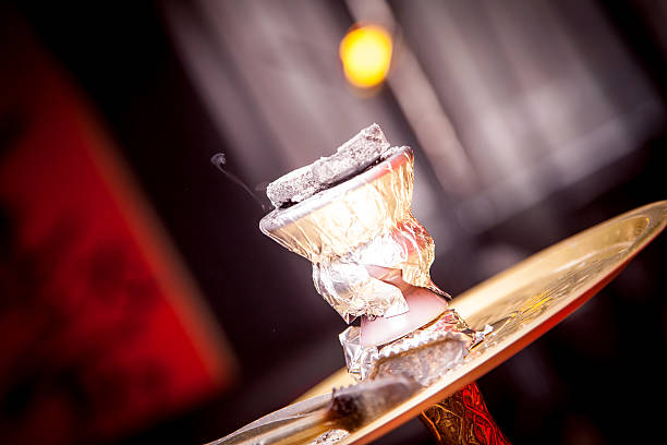 istock hookah hot coals for smoking and leisure in natural lighting 506245350