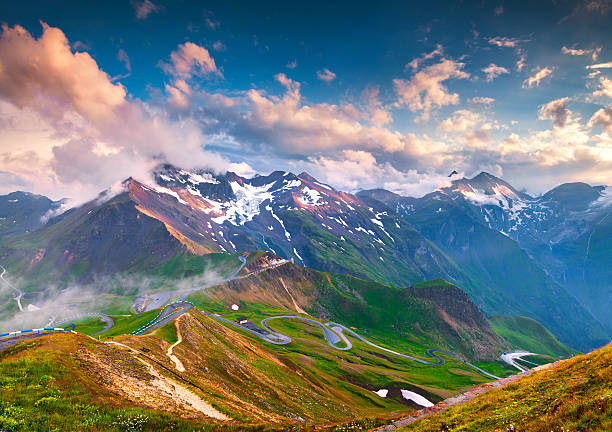 istock Colorul summer sunset above famous Grossglockner High Alpine Road. 506246554