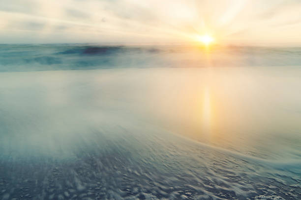 Abstract Sea and Sky Background – Sunrise stock photo