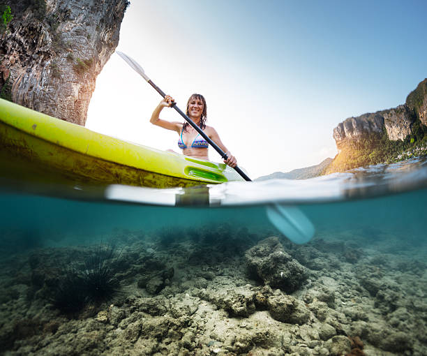 istock Lady with the kayak 506252618