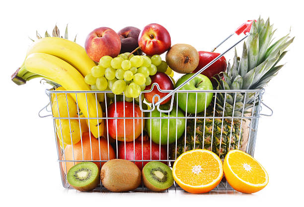 istock Composition with variety of fresh fruits. Balanced diet 506283841