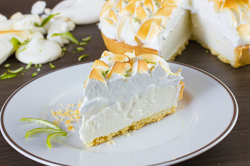 Lovely lemon pie with delicious whipped cream topping