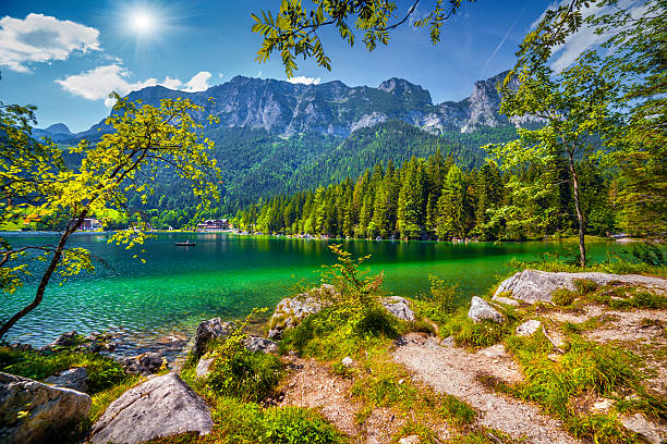 istock Sunny summer scene on the Hintersee lake 506284796