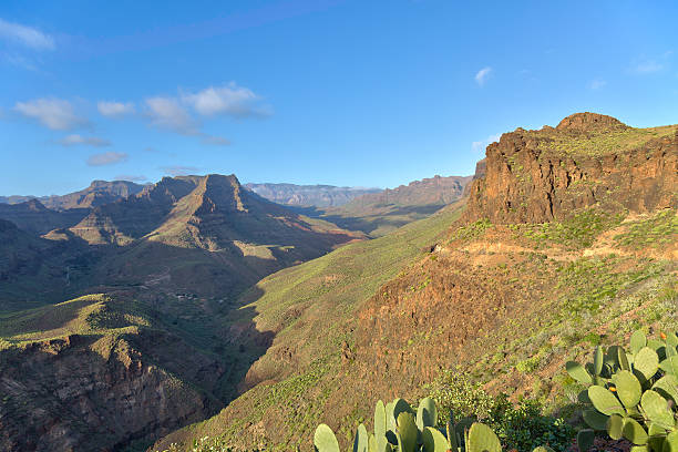 Great view to the Barranco de Fataga, Canary Islands, Spain