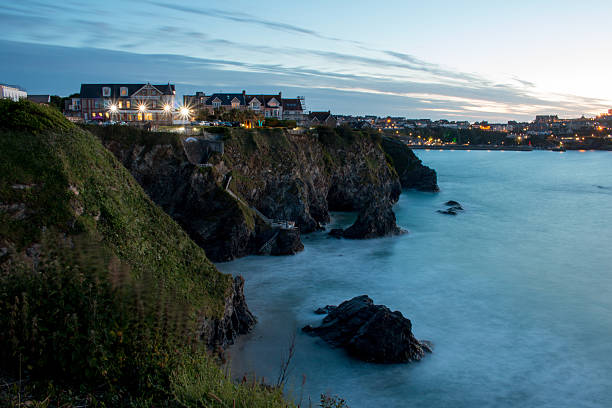 istock Newquay Beach Sunset - Great Western Beach Newquay 506286356