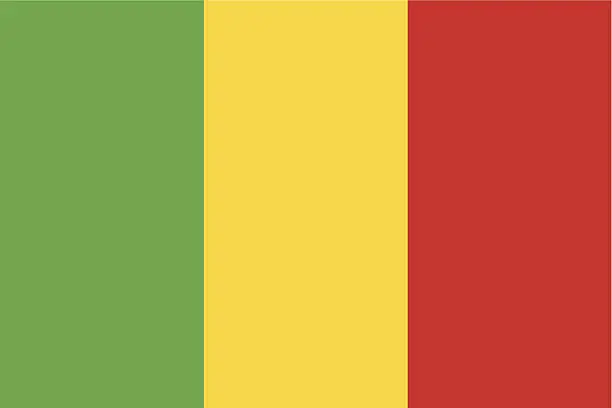 Vector illustration of Mali Flag