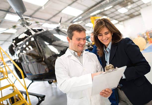 istock Helicopter at the mechanic 506287245
