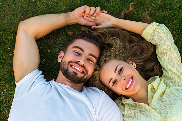 istock Guy and girl enjoying nature. 506288034