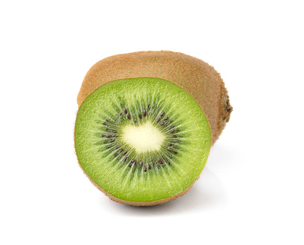 istock Kiwi fruits slice on white background 506289413