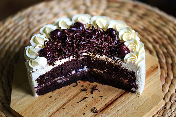 istock cake is decorated with pieces of chocolate on the cake 506294324
