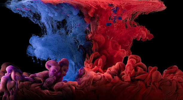 istock Curls of paint in water 506295894