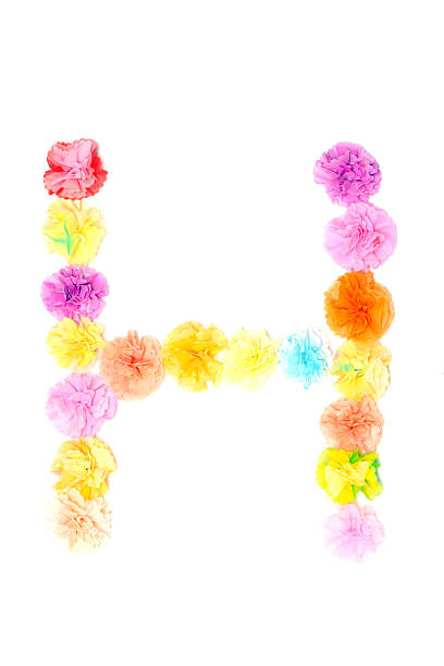 istock “H” Alphabet flowers made from paper craftwork 506296212