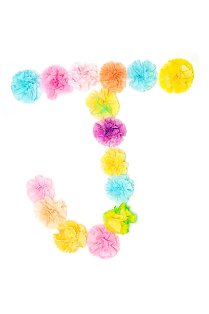 istock “J” Alphabet flowers made from paper craftwork 506296308