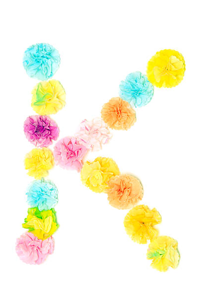 istock “K” Alphabet flowers made from paper craftwork 506296404
