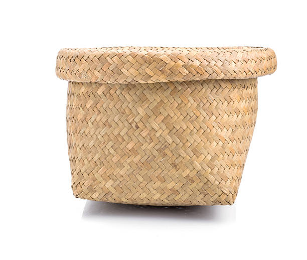 istock Wooden wicker basket 506300846