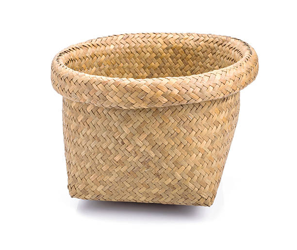 istock Wooden wicker basket 506300866