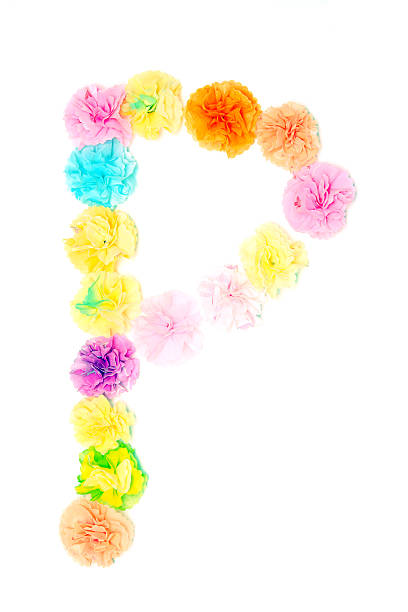 istock “P” Alphabet flowers made from paper craftwork 506314840