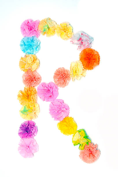 istock “R” Alphabet flowers made from paper craftwork 506315052