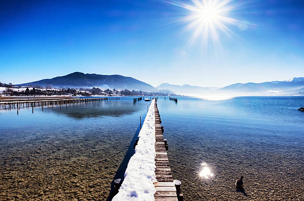 테게른 호수 - tegernsee lake tegernsee lake mountain 뉴스 사진 이미지