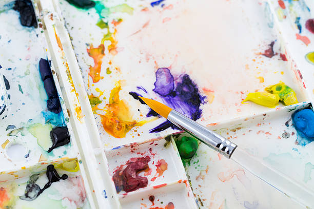 istock Water color paint brush 506316854
