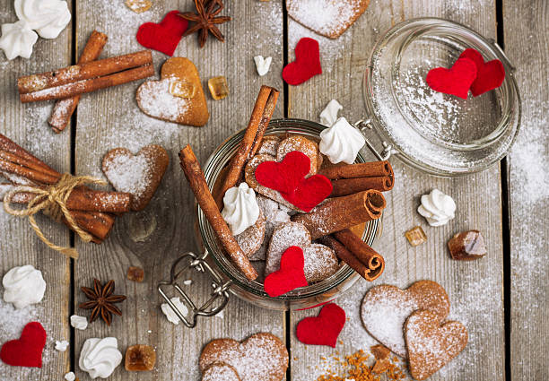 istock Handmade heart cookies for Valentine day 506316944