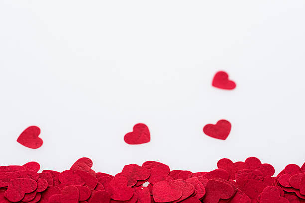 istock Red hearts isolated on white background 506317992