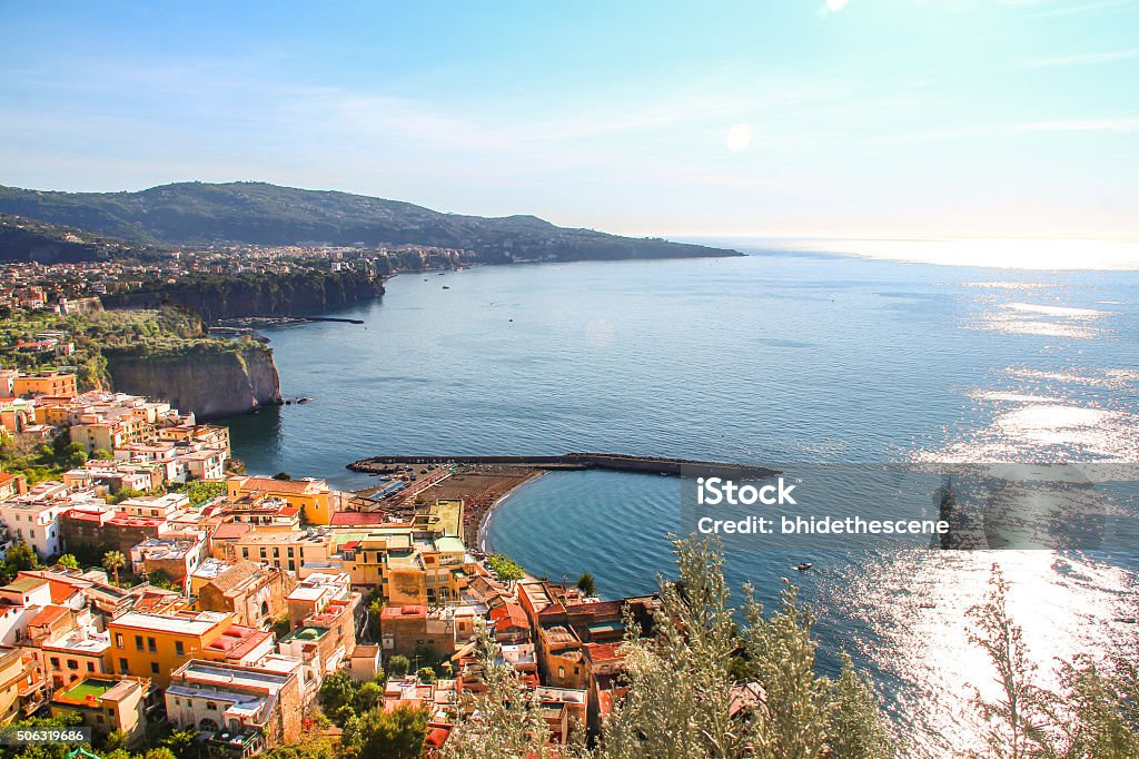 Sorrento coast viewed from road to Sorrento Sorrento coast viewed from road to Sorrento. Italy Stock Photo