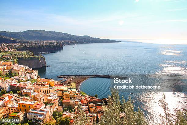 Sorrento Coast Viewed From Road To Sorrento Stock Photo - Download Image Now - Italy, Sorrento - Italy, Capri
