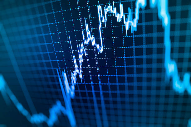 istock Stock market graph and bar chart price display 506321712