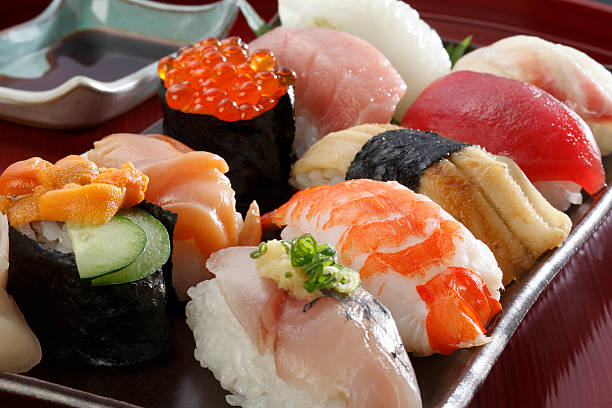 istock Japanese seafood sushi 506322250