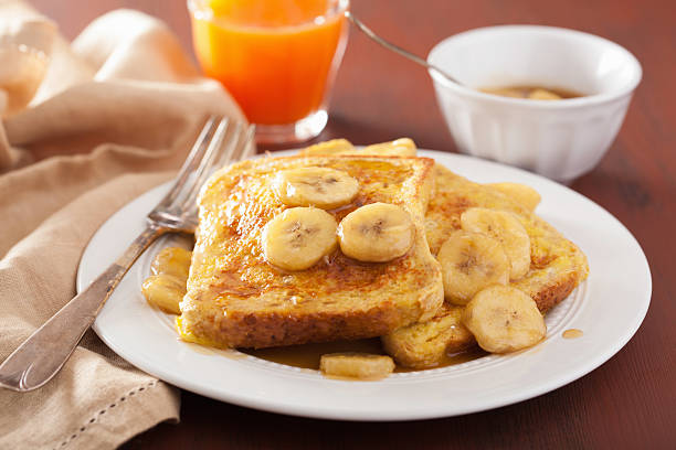 istock french toasts with caramelized banana for breakfast 506323296