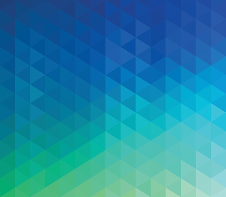 Colourful, abstract, triangle geometric background.