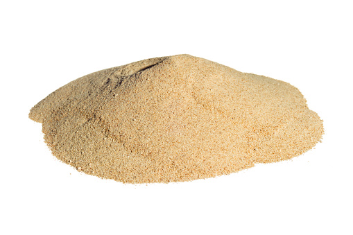 Heap of Brewer's Yeast isolated on white. This is the inactive form used as a nutritional supplement. Processed in AdobeRGB colorspace.