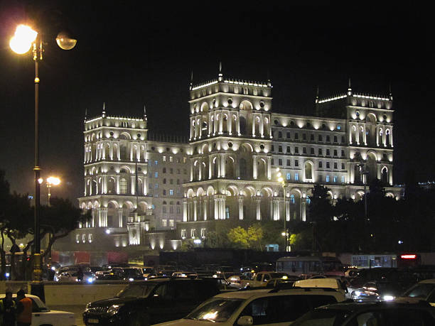 istock Baku, Azerbaijan: Government House on Azadlig square 506325080