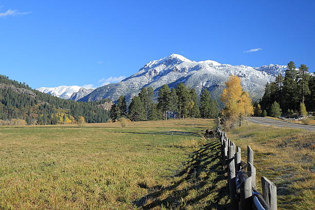 Hiking on Vail Mountain in central Colorado during wintertime.