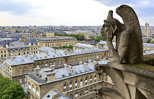 istock Notre Dame of Paris famous Chimera (demon) 506327092
