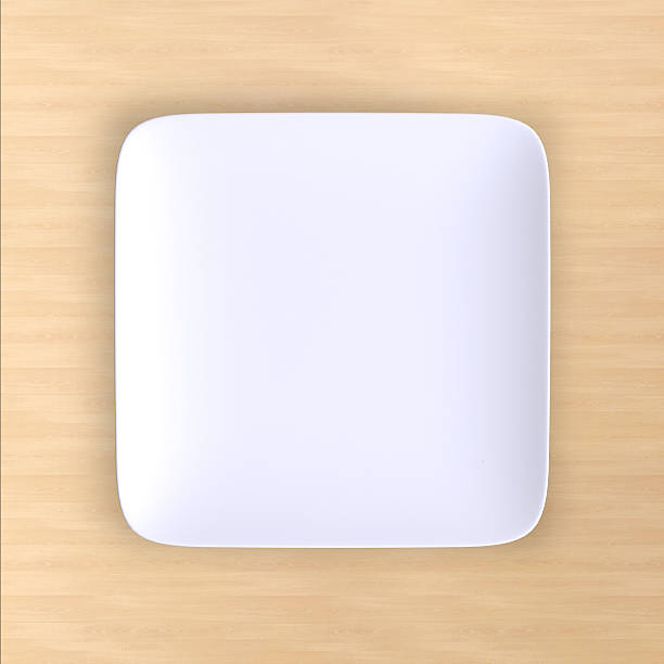 istock Empty plate. Isolated on color background. View from above. 506327582