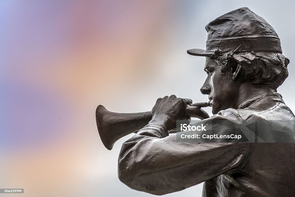 Guerre civile Bugler Statue en Bronze - Photo de États confédérés d'Amérique libre de droits