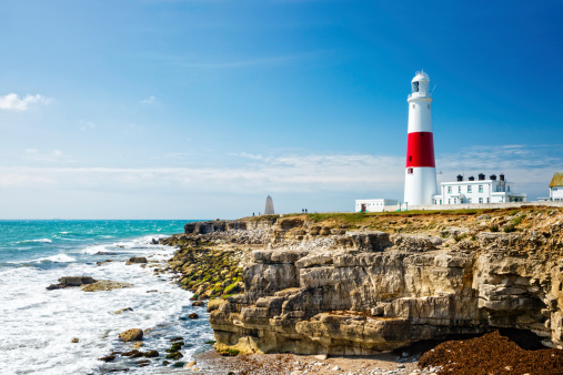 Portland Bill Lighthouse, located on the Southerly tip of the Isle of Portland, Dorset, England.