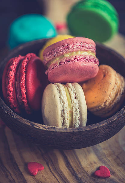 istock Sweet macaroon cookies 506337994